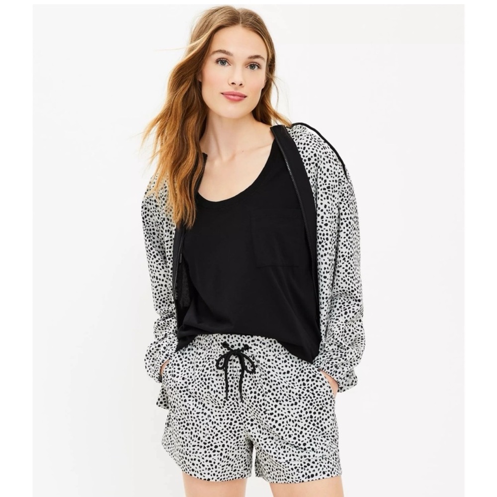Lou and Grey 2 piece athleisure jacket and shorts , both size large